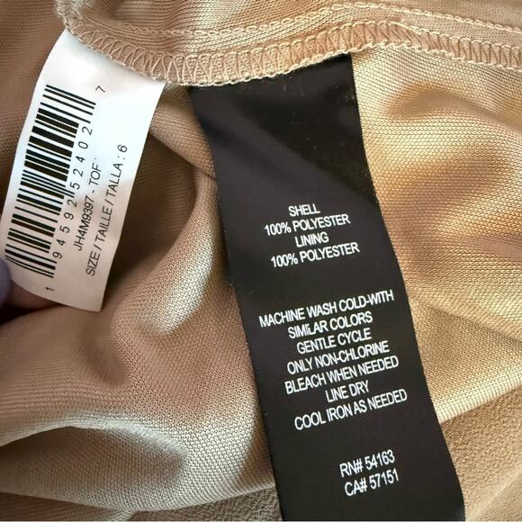 Jessica Howard Women's Soutache Jacket & Jewel-Neck Midi Dress Toffee Sz 6 - Picture 11 of 13